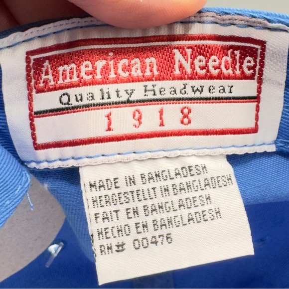 American Needle Seibu Lions Japanese Baseball Hat Blue Gray NWT Adjustable Cap - Picture 12 of 16